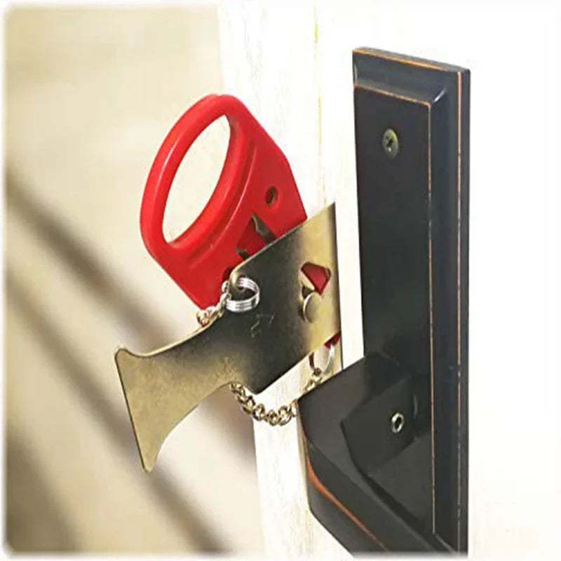1Pc Portable Travel Safety Door Lock, Suitable for Travelers and Families, Universal Sleep Safety Portable Travel Door Lock