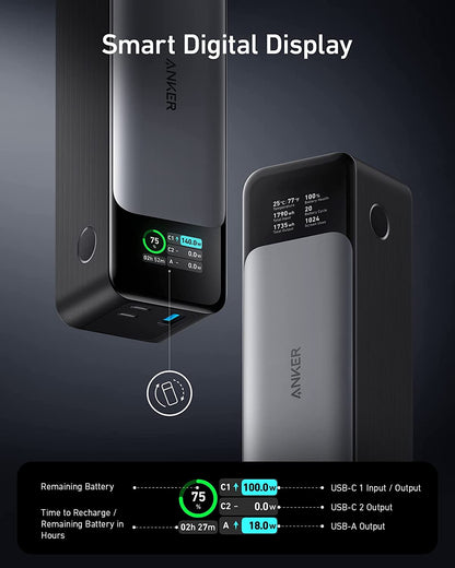 Anker Nano Power Bank, 10,000Mah & 737 Power Bank, 24,000Mah (Bundle)
