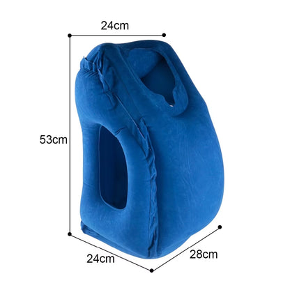 Multifunctional Car Airplane Inflatable Travel Pillow Pillows Portable Inflatable Body Sleeping Air Pillow for Travel Home Use