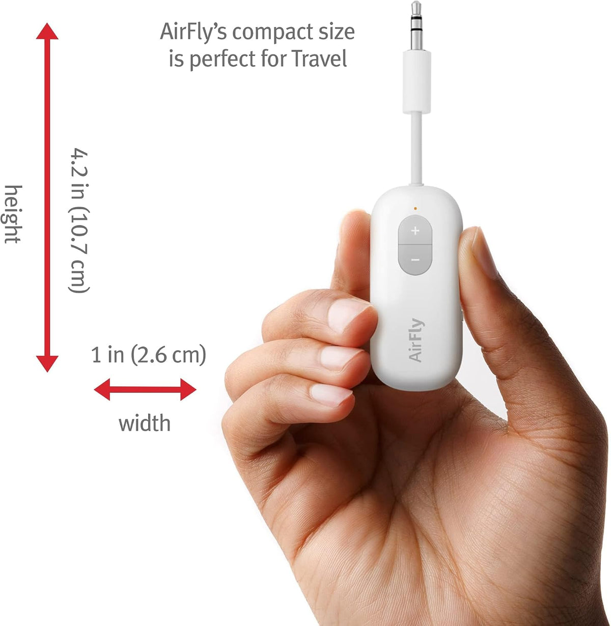 Airfly SE, Bluetooth Wireless Audio Transmitter Adapter, Black